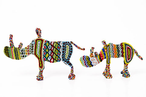 corporate gift, african craft, beaded animals